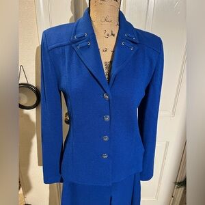 Elegant Blue St John pantsuit
